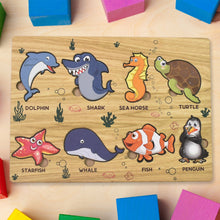 Wooden Puzzle Learning Board for Kids - (1 Pc / Mix Design / random)
