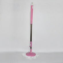 Stainless Steel 360° Rotating Mop with Microfiber Head & Adjustable Rod