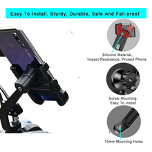 Mobile Phone Holder  View Mirror Mount Solid Metal Cradle for Bike and Phones