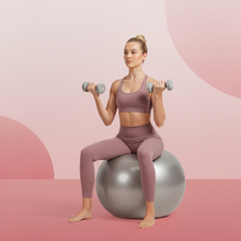 Heavy Duty Gym Ball Non-Slip Stability Ball with Foot Pump for Total Body Fitness