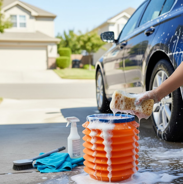 Foldable Storage Bucket – Water Container & Dustbin for Home, Car, Kitchen