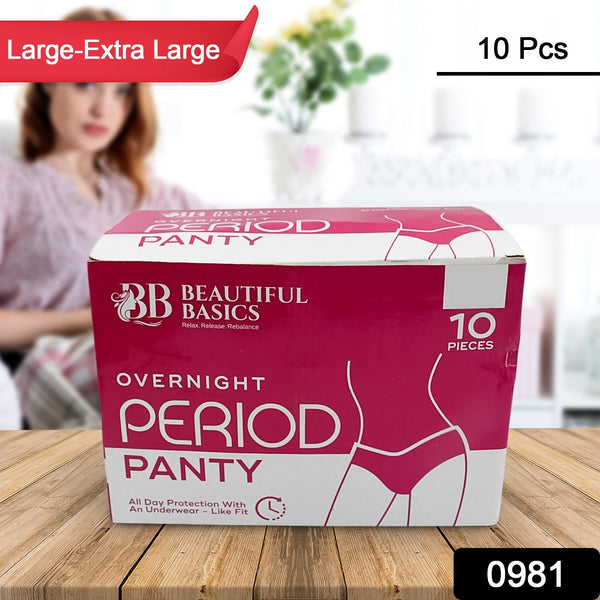 Women’s Emergency Travel Kit with Seamless Underwear Pantyliner  10 Pcs